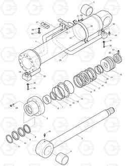 4280 BOOM CYLINDER-L.H SOLAR 340LC-V, Doosan