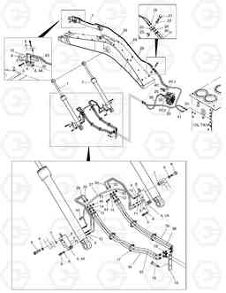 6540 LOCK VALVE PIPING SOLAR 340LC-V, Doosan