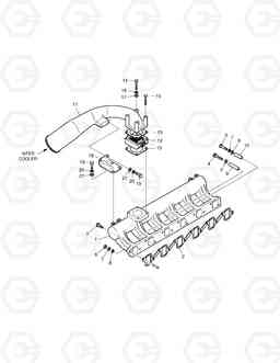 016 INTAKE MANIFOLD SOLAR 420LC-V, Doosan