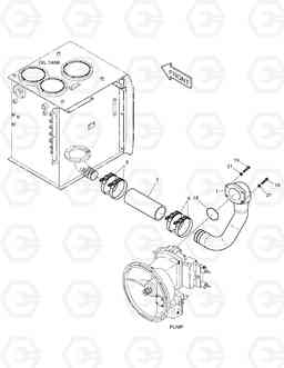 1220 OIL COOLER PIPING(1) SOLAR 420LC-V, Doosan