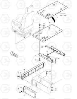 1410 SEAT & ELECTRIC BOX COVER SOLAR 420LC-V, Doosan