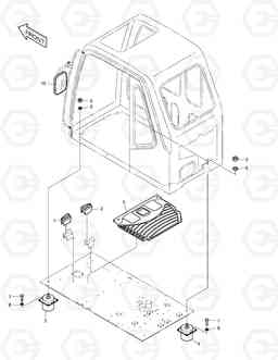 1460 CABIN MOUNT ASS'Y SOLAR 420LC-V, Doosan