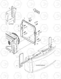 1610 ACOUSTIC FOAM ASS'Y SOLAR 420LC-V, Doosan