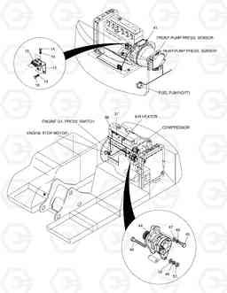 1700 ELECTRIC PARTS(6)-ENGINE SOLAR 420LC-V, Doosan