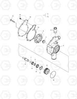 230 COOLING WATER PUMP SOLAR 420LC-V, Doosan