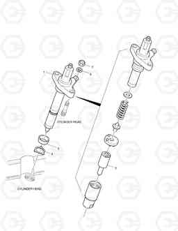 280 INJECTION NOZZLE SOLAR 420LC-V, Doosan