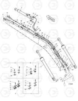 6620 BOOM PIPING - 9.0m SOLAR 420LC-V, Doosan