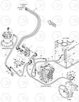 6760 MAIN PIPING-ROTATION&TILTING SOLAR 420LC-V, Doosan