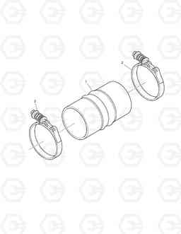 044 AIR INTAKE CONNECTION MEGA500-V ('QSM11' T, Doosan