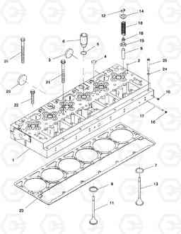 059 CYLINDER HEAD MEGA500-V ('QSM11' T, Doosan