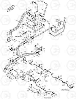 1260 AXLE OIL COOLER PIPING MEGA500-V ('QSM11' T, Doosan