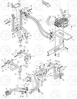 1780 CONTROL VALVE PIPING-3 SPOOL MEGA500-V ('QSM11' T, Doosan