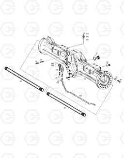 3370 AXLE CASING-REAR AXLE MEGA500-V ('QSM11' T, Doosan