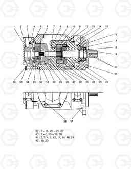 3401 STEER & PILOT PUMP MEGA500-V ('QSM11' T, Doosan