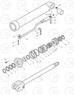 3530 LIFT CYLINDER-R.H MEGA500-V ('QSM11' T, Doosan