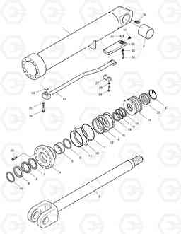 3540 LIFT CYLINDER-L.H MEGA500-V ('QSM11' T, Doosan