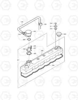 006 CYLINDER HEAD COVER MEGA200-V, Doosan