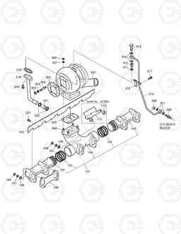 015 EXHAUST MANIFOLD MEGA200-V, Doosan