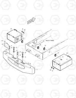 1390 COUNTER WEIGHT & BATTERY BOX MEGA200-V, Doosan