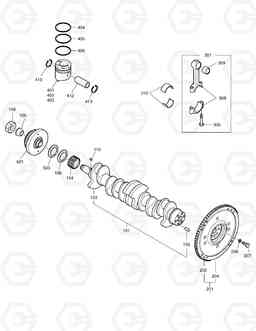 140 CRANK SHAFT MEGA200-V, Doosan