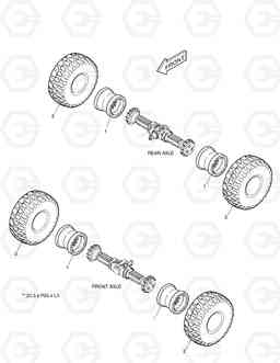 1800 WHEEL ASS'Y - OPTION MEGA200-V, Doosan