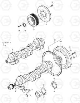 014 CRANK SHAFT MEGA250-V, Doosan