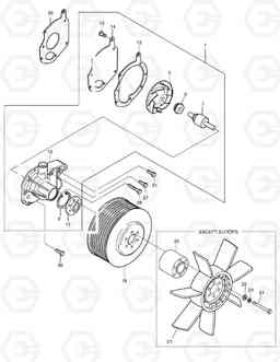 022 COOLING WATER PUMP MEGA250-V, Doosan