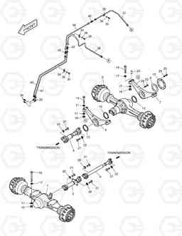 1160 AXLE & DRIVE SHAFT-SUPER MAX. TRAC MEGA250-V, Doosan