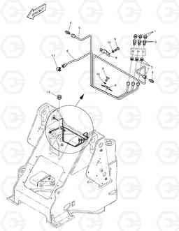 1250 FRONT LUBRICATION PIPING MEGA250-V, Doosan