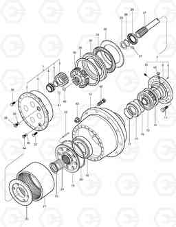 3380 REAR PLANETARY GEAR MEGA250-V, Doosan