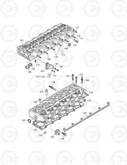 005 CYLINDER HEAD MEGA200TC-V, Doosan