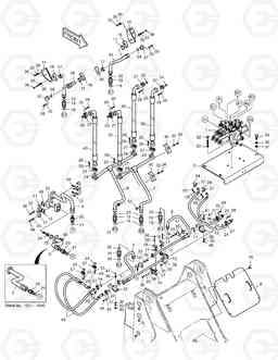 1200 CONTROL VALVE PIPING-3 SPOOL MEGA200TC-V, Doosan