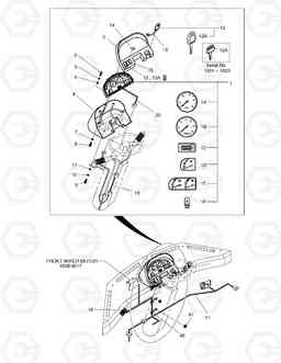 1460 ELECTRIC PARTS(1)-GAUGE PANEL MEGA200TC-V, Doosan