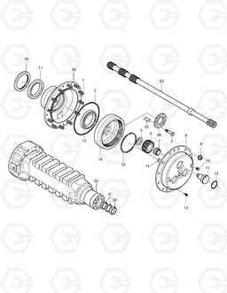 3340 PLANET GEAR-FRONT AXLE MEGA200TC-V, Doosan