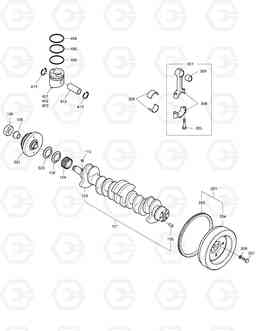 004 CRANK SHAFT SOLAR 255LC-V, Doosan