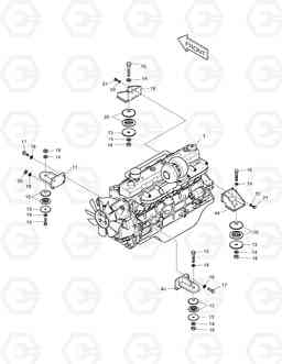 1110 ENGINE MOUNTING SOLAR 255LC-V, Doosan