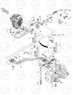 1250 MAIN PIPING(1) SOLAR 255LC-V, Doosan