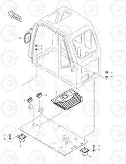 1460 CABIN MOUNT ASS'Y SOLAR 255LC-V, Doosan