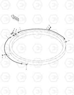 1630 LUBRICATION PIPING SOLAR 255LC-V, Doosan