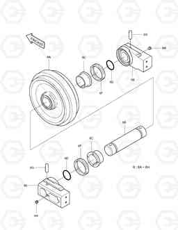 2120 IDLER SOLAR 255LC-V, Doosan