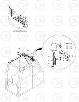 6150 ROTATING BEACON SOLAR 255LC-V, Doosan