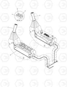 6700 JOYSTICK VALVE ASS'Y-3 SWITCH SOLAR 255LC-V, Doosan