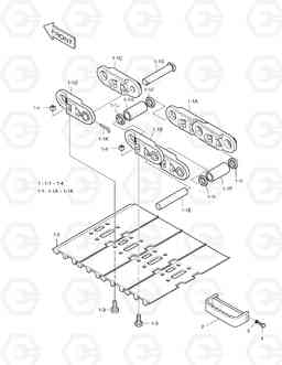 6750 SEALED TRACK SHOE-900G SOLAR 255LC-V, Doosan