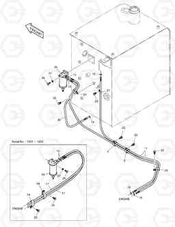 1180 FUEL PIPING SOLAR 225LC-V, Doosan