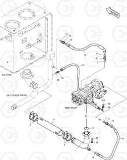 1220 OIL COOLER PIPING(1) SOLAR 225LC-V, Doosan