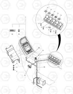 1660 ELECTRIC PARTS(1)-GAUGE & SWITCH PANEL SOLAR 225LC-V, Doosan