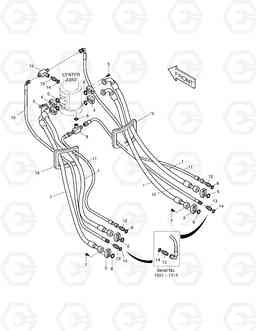 2190 TRAVEL PIPING SOLAR 225LC-V, Doosan