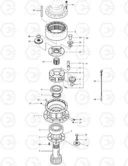 4140 SWING REDUCTION GEAR SOLAR 225LC-V, Doosan