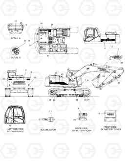 5150 NAME PLATE-ENGLISH SOLAR 225LC-V, Doosan