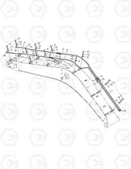 6860 BOOM PIPING-ROTATING & TILTING SOLAR 225LC-V, Doosan